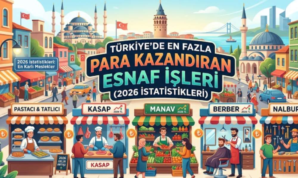 Türkiye’de En Fazla Para Kazandıran Esnaf İşleri (2026 İstatistikleri)